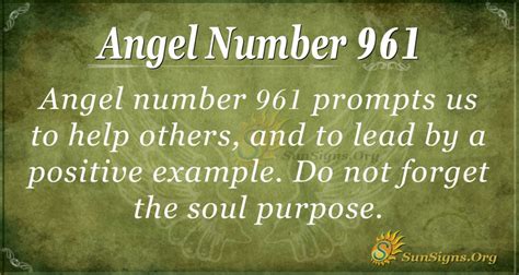 angel number 961|Angel Number 961 Meaning: Sign of a Better Future